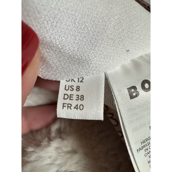 BODEN Arezzo V-neck Bikini Top True Navy, Paisley Terrace & Matching Bottom 8-10 - Picture 6 of 10